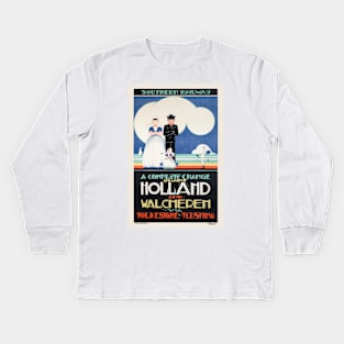 Holland Netherlands Vintage Poster 1924 Kids Long Sleeve T-Shirt